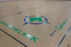 Meadowlark Elementary School Corner Court Logo with Text