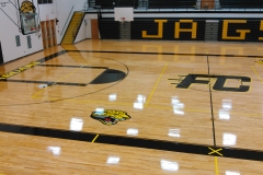 Jaguars Gym Floor Refinishing and Logo