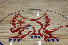 Gym Floor Custom Logo